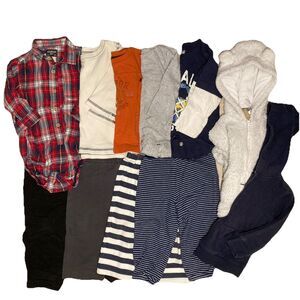 Boys 18M Winter Bundle 11 PCs Shirts, Pants, Sweatshirts, OshGosh, Carters